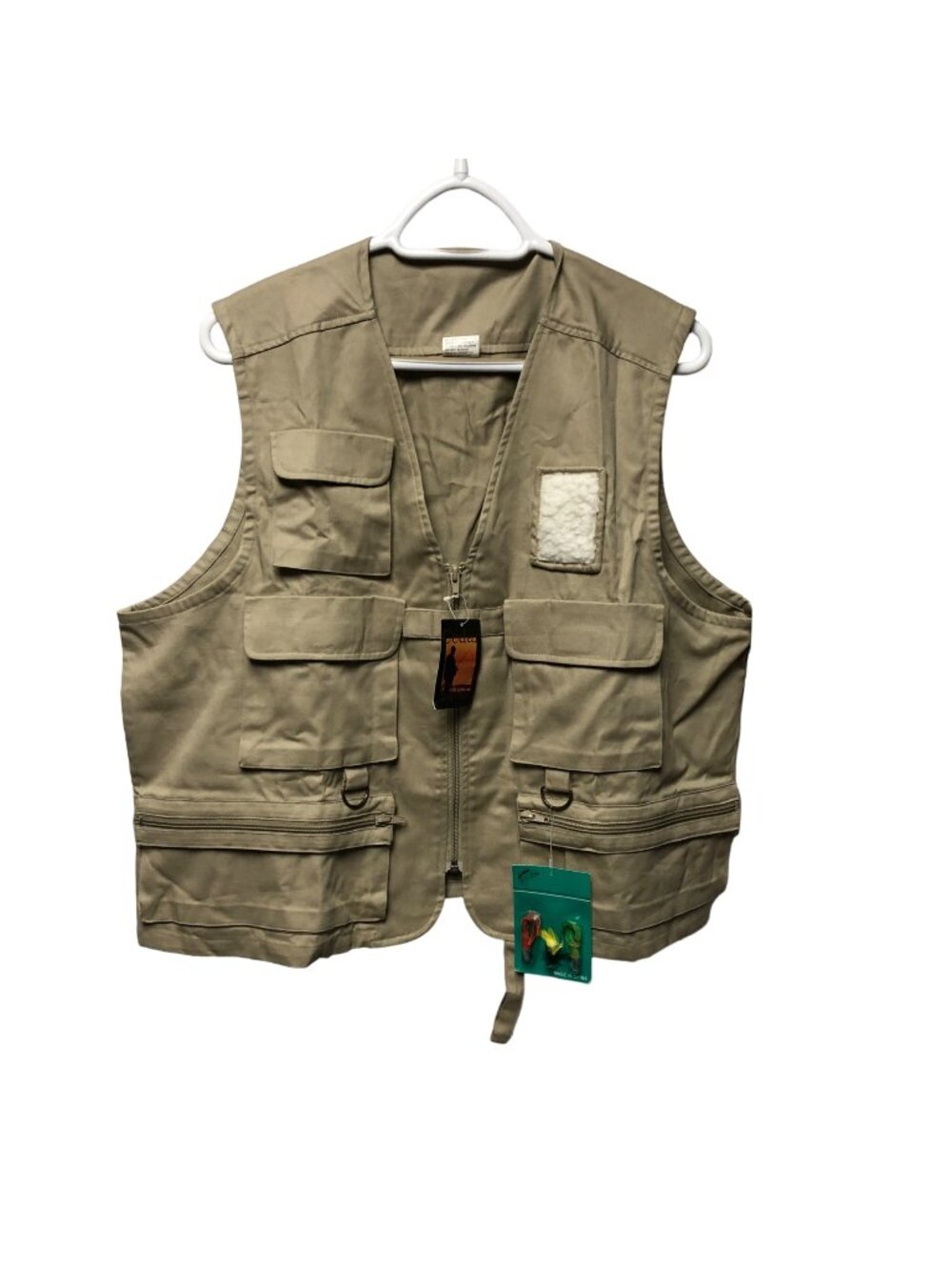 Cedar Cove Deluxe 6 Pocket Fishing Twill Vest Mens Sz Large Water Repellant NEW